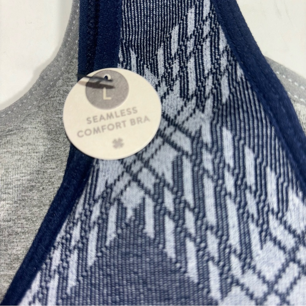 Lucky Brand Bras Seamless Comfort Bras Navy Blue and Gray Size Large Two Pack - Picture 13 of 15